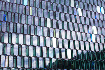 Fototapeta premium Windows of modern building. Background.