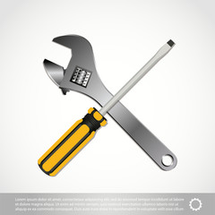 The tools icon isolated on white background