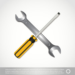 The tools icon isolated on white background