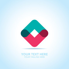 Abstract Progress Arrow logo, design concept, emblem, icon, flat logotype element for template.