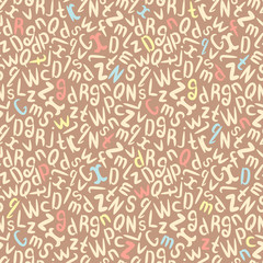 Abc pattern. Alphabet background.Seamless pattern. School background.