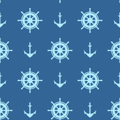 Marine pattern. Background for baby card, summer poster. Seamless pattern.