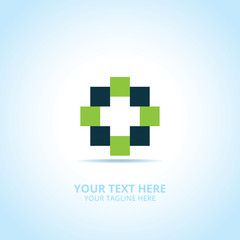 Obraz premium Abstract Creative Box logo, design concept, emblem, icon, flat logotype element for template.