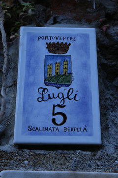 Numero civico 5 a Portovenere