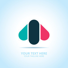 Abstract Progress Arrow logo, design concept, emblem, icon, flat logotype element for template.