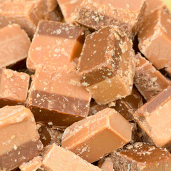 Fudge for sale at food stall at festival