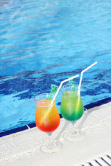 Cocktail Drinks Poolside