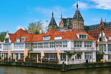 Fototapeta na wymiar Buildings in Amsterdam