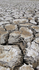 the earth texture  of land drought the soil ground cracks and no water lack of moisture in dry hot weather
