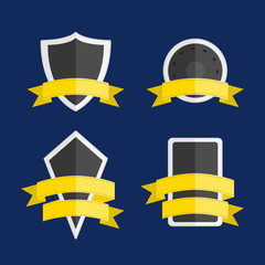 badges with shield shape