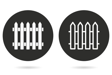 Fence vector icon.