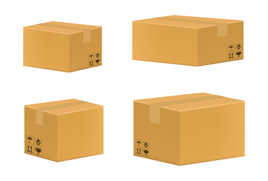 a brown cardboard box