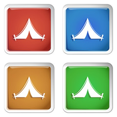 ikona kwadratowy plastikowy przycisk wektor © vempireart