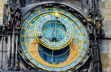 Detail of the astronomical clock Prague