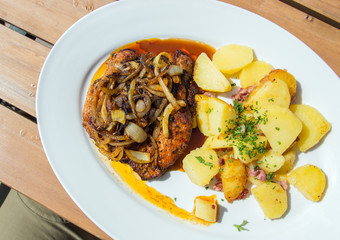 Wiener Schnitzel - fried pork chop