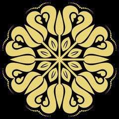Elegant Vector Ornament in the Style of Barogue