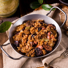 Old Polish traditional bigos