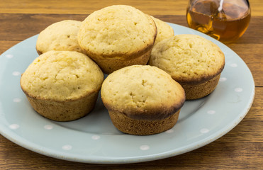 Corn muffins on a plate