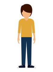 man male avatar person human icon. Colorful and Flat design. Vector illustration