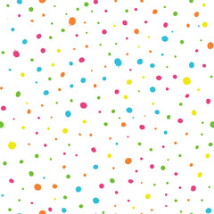 Colorful ink splashes - seamless pattern