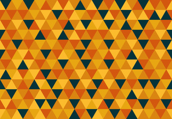 Retro Triangle Pattern Mediterranean Sunset