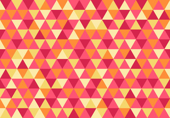 Retro Triangle Pattern Hibiscus