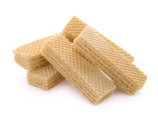 coconut wafers isolated on white