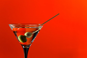 glass with martini