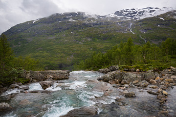 Naklejka na ściany i meble Norwegian river