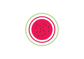Fototapeta premium elegant watermelon vector logo