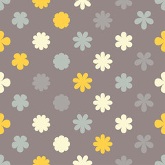 Ethnic boho seamless pattern with decorative flowers. Print. Cloth design, wallpaper.