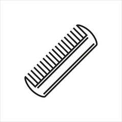 Comb Icon isolated on white background