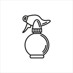 Spray bottle simple icon on white background