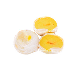 Fototapeta na wymiar delicious dessert - Egg yolk shortcake