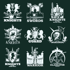 Knights Monochrome Emblems 