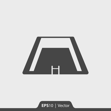 Water pool vector icon for web and mobile