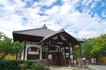 Fototapeta na wymiar Shogunzuka Mound and Seiryuden in Kyoto Japan 