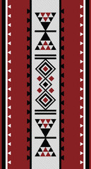 Hand Embroided Traditional Sadu Carpet Motif From The Middle Eas - obrazy, fototapety, plakaty
