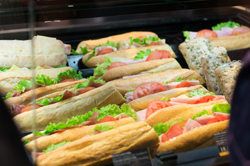 sandwiches in bakery