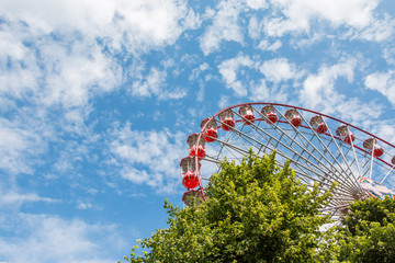 Fototapeta premium Riesenrad in Edinburgh, Schottland