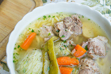 soup with pork
