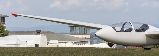 sailpane on an airfield