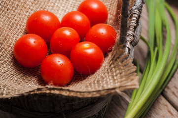 Mixed fresh vegetables.
