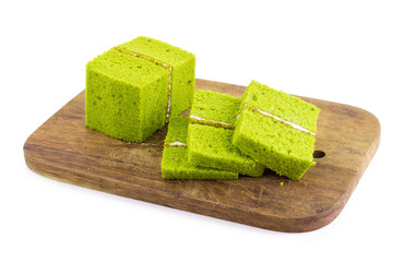 green tea chiffon cake