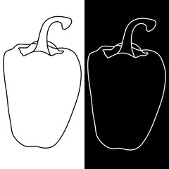 Pepper outline icon