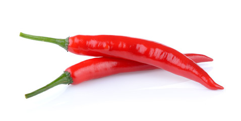 chili pepper on white baackground