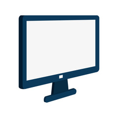 computer gadget device technology virtual  icon. Flat and isolated design. Vector illustration