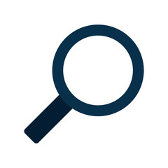 lupe tool instrument search magnifying glass icon. Flat and isolated design. Vector illustration