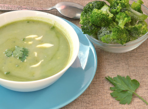broccoli soup and frozen broccoli