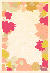Naklejka na ściany i meble Abstract autumn background.Vector